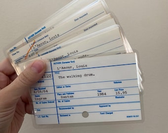 Louis L'Amour Vintage Library Card-Catalog Index Bookmark
