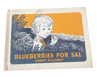 Vintage Blueberries For Sal 1976 Hardcover Children's Choice Book Club
