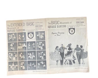 The Basic & Extended Basic Movements Of Square Dancing Handbook Booklet