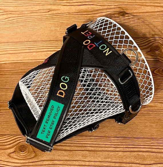 Pride X Back Y Front Harness Custom Made With Vinyl and Webbing