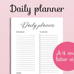 Minimalist Daily Planner Printable: To-Do List & Notes (PDF Download)