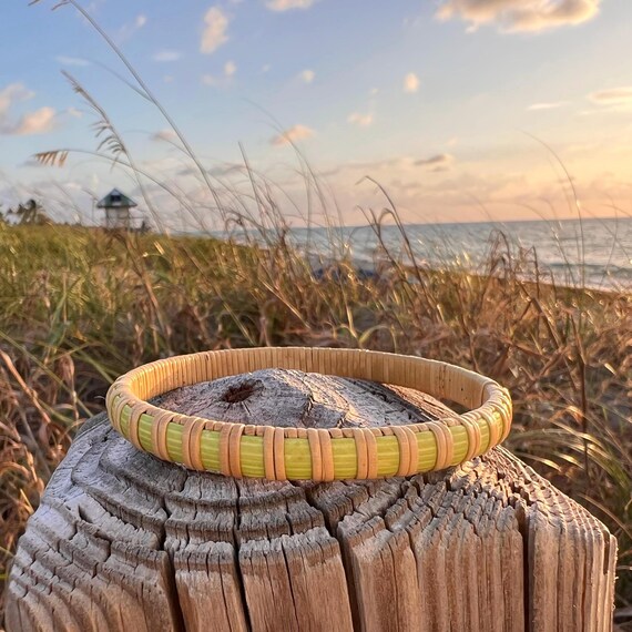 ナンタケットバスケット　バングル 1/4” Wide Nantucket Basket Bracelet Bangle - Etsy