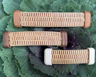 Wood Nantucket Basket Barrette 3/4”