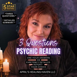 Three Questions Tarot Reading with Detailed Psychic Guidance to Love, Career, and Spirituality