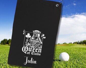 Golf Towel with personalized name, Personalized Golf Towel for her,  Golf Christmas Gift, Golf Accessories, Custom Golf Towel,