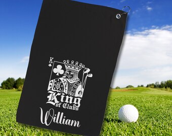 Golf Towel with personalized name, Golf Towel for him, Golf accessories, Golf Christmas Gift, Golf Accessories, Custom Golf Towel,