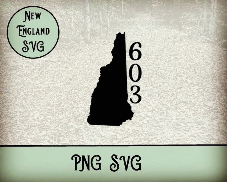 New Hampshire 603 SVG - Etsy