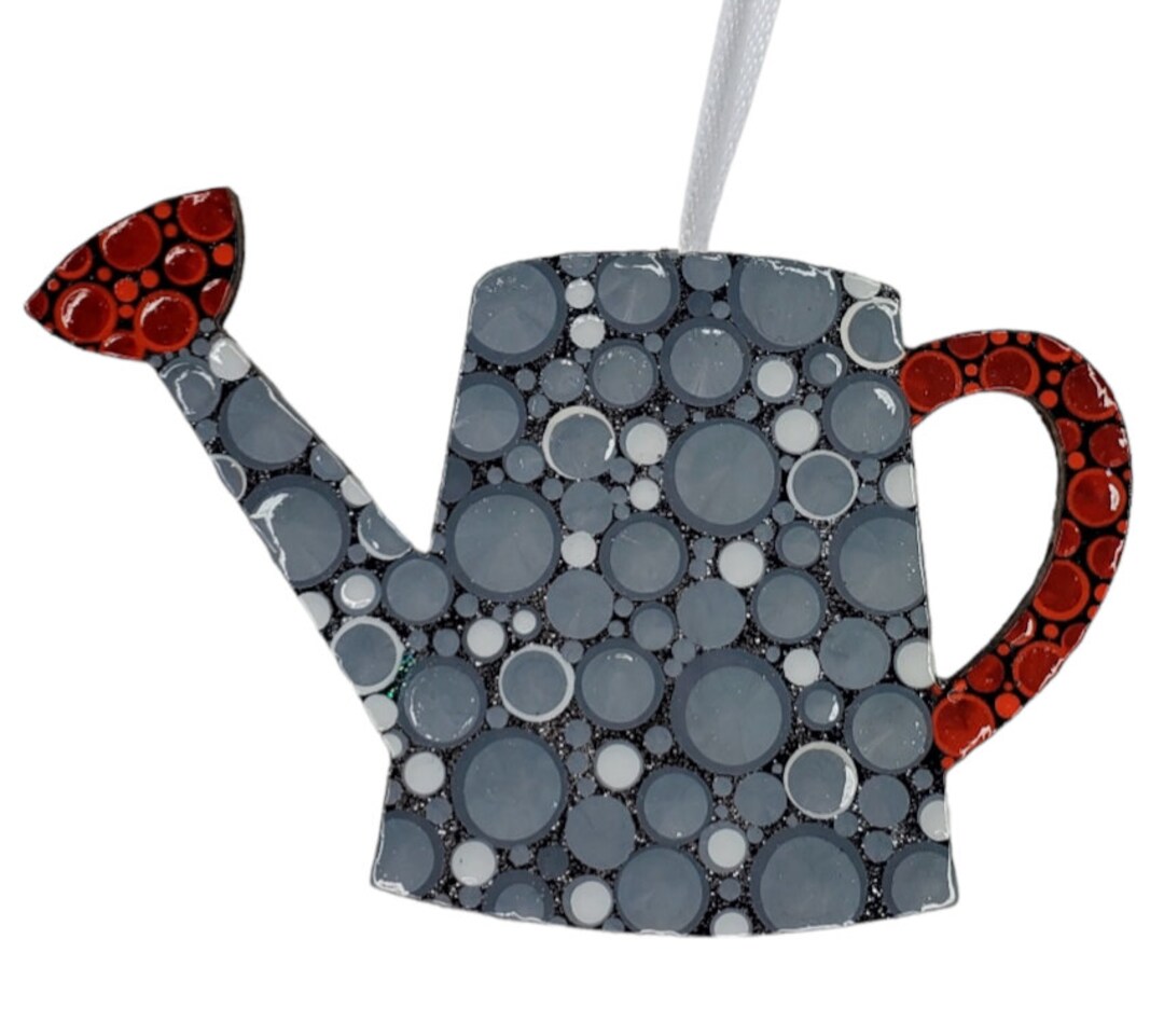 Garden Watering Can Christmas Ornament Madala Dot Art Christmas Tree