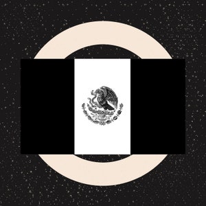 Tactische Mexicaanse vlag Sticker. Zwarte Mexico Vlag Sticker voor auto, vrachtwagens, raam, bumper, gereedschapskist. Resistent vinyl.  5" x 3"