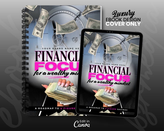 Ebook Cover Template, eBook Cover Canva Template, DIY White Label, PLR eBook Cover, eBook Cover Design, financial freedom, money ebook