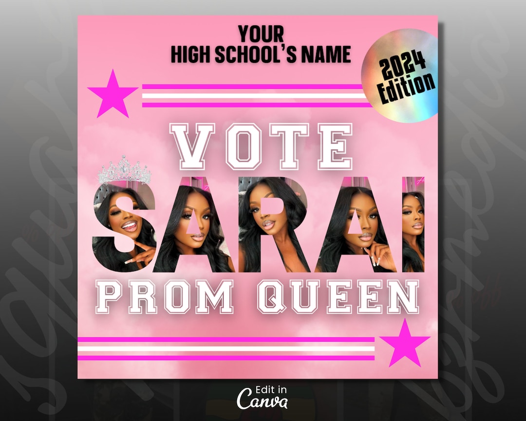 Girl Gets Voted Prom Queen As A Joke Vote Prom Queen Flyer, Prom Flyer, Vote Prom Campaign Flyer, Class