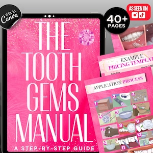 PLR Ebook 40 Pages, Ebook Template Canva, Done For You Ebook, Passive Income, DIY Training Manual, Resell Digital Products, Tooth Gems Ebook