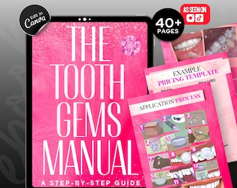 PLR Ebook 40 Pages, Ebook Template Canva, Done For You Ebook, Passive Income, DIY Training Manual, Resell Digital Products, Tooth Gems Ebook