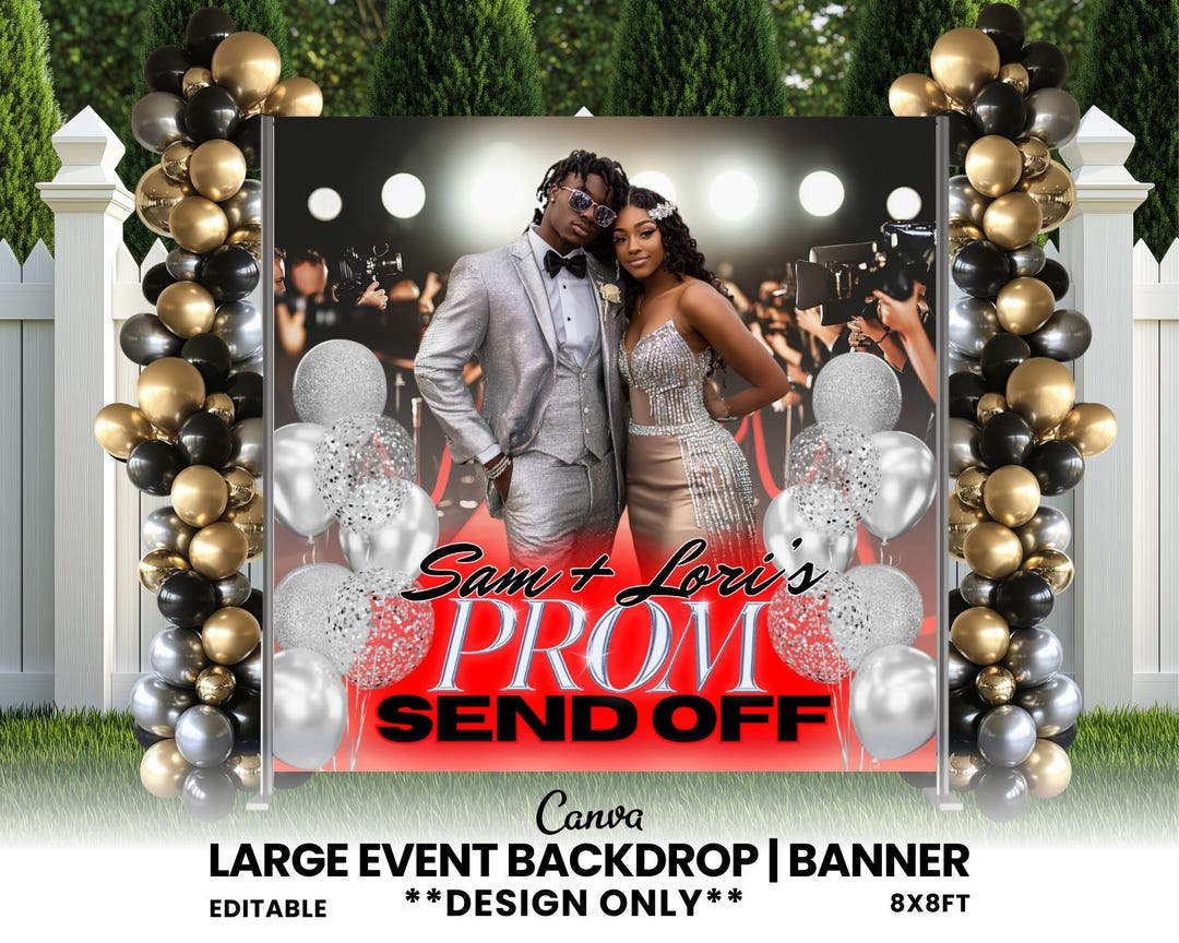 Prom Send off Banner, Grad Party Decor, Prom Party Backdrop, Graduation ...
