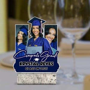 Centros de mesa de graduación, decoración para fiesta de graduación, centro de mesa de graduación, fiesta de graduación, recuerdos de graduación, decoración de graduación de la generación de 2025, recuerdo de fiesta de graduación