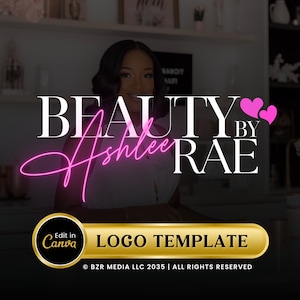 Logo Design, DIY Beauty Logo, Luxury Logo Template, Hair Logo, Lash Logo, Esthetician Logo Design, Branding Logo, MUA Nails Custom Template