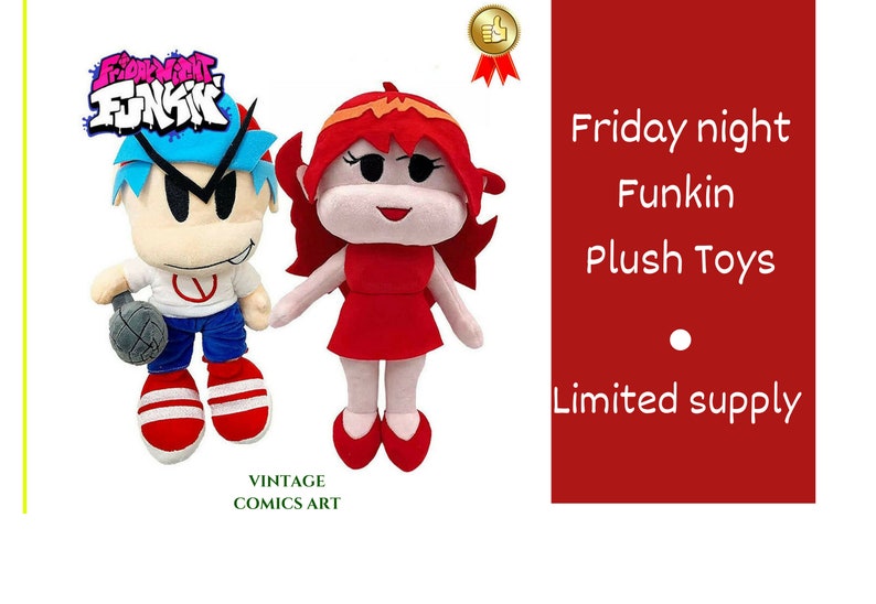 Friday Night Funkin Plush Toy Fnf FNF Plush Toy Friday | Etsy Denmark