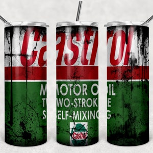 Castroloil Castrol Oil Grunge Tumbler Wrap PNG JPG JPEG