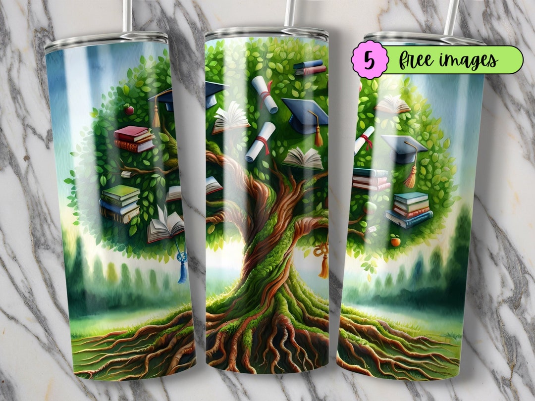 Graduation Tree Tumbler Design, Digital File for Tumblers, College Grad ...