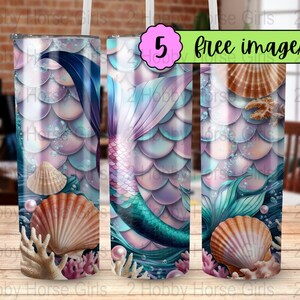 Mermaid Tail Digital Art, Underwater Fantasy Illustration, Ocean Theme Printable Wall Art, Colorful Mermaid Decor, Seamless Pattern