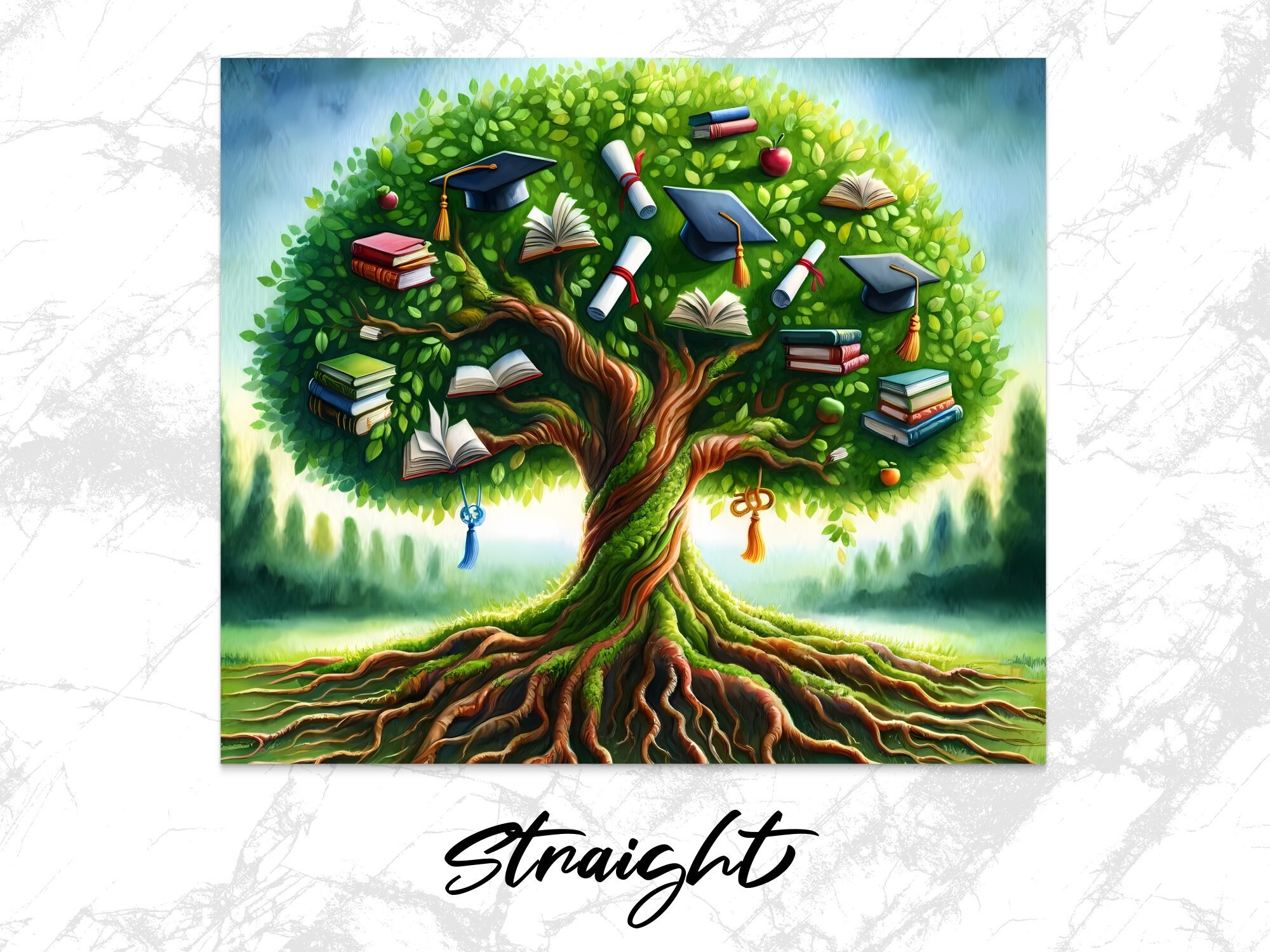 Graduation Tree Tumbler Design, Digital File for Tumblers, College Grad ...