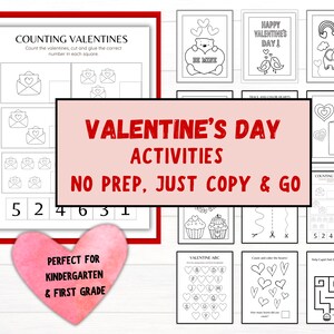 Valentines Day Activities | Valentines Day Printables | Valentines Day Preschool Activities | Valentine Coloring Pages