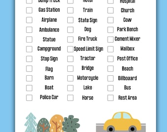 Road Trip Scavenger Hunt for Kids | Vacation Travel Activities | Travel Games | Road Trip Games | Kids Summer Activities