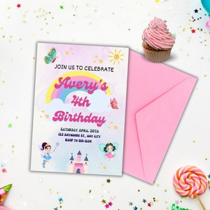Fairy Birthday Invitation | Editable Fairy Invite | Fairy Party Invitation | Fairy Birthday Party | Fairy Party | Fairy Invitation