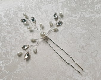 Hairpin with pearls and crystals, hair accessories, bridal hair accessories, hair accessories for bride, wedding, accessories