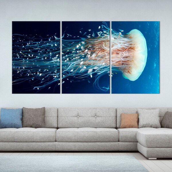 Jellyfish Wall Art Etsy