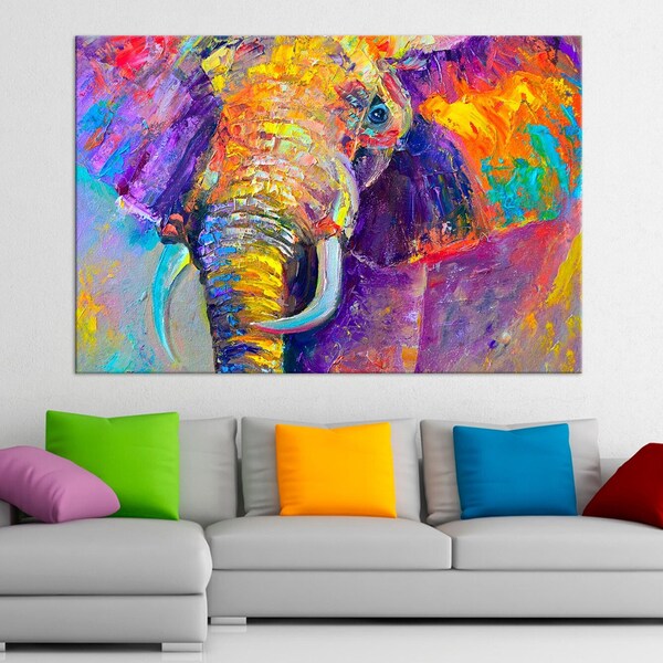 Abstract Elephant - Etsy