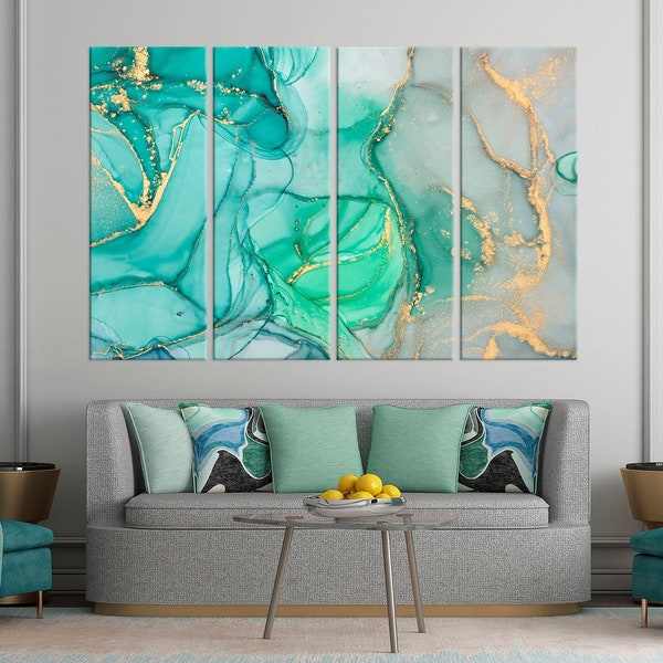 Turquoise Wall Art - Etsy