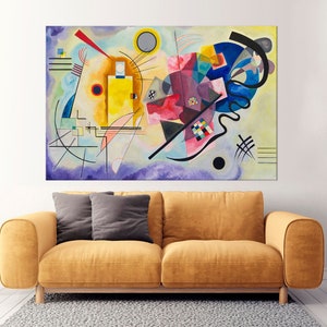 Wassily Kandinsky Abstract art print Kandinsky canvas wall art Kandinsky reproduction art Living room decor Abstract trendy wall art