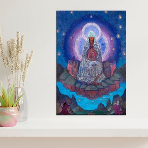 Mother of the World art Nicholas Roerich canvas wall art Religious paintings print Christian gift Living room decor
