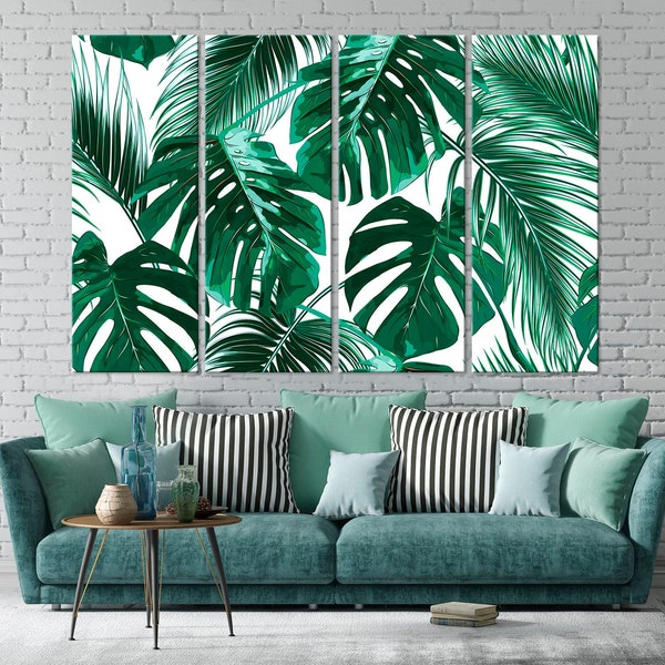 Large Leaf Wall Art Etsy