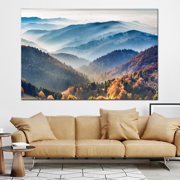 Blue Ridge Mountains Canvas - Etsy