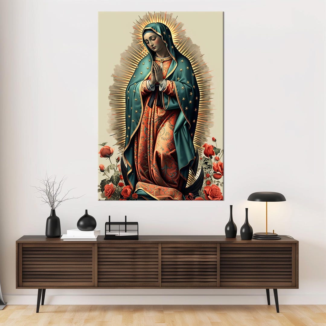 Our Lady of Guadalupe Large Canvas Wall Art Prints Religious Decor ...