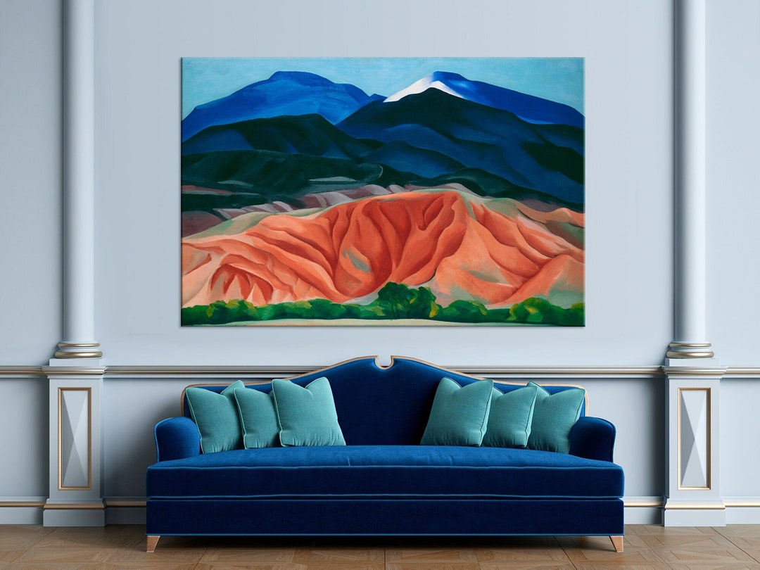 Georgia O'keeffe Black Mesa Landscape Canvas Print, New Mexico Mountain ...