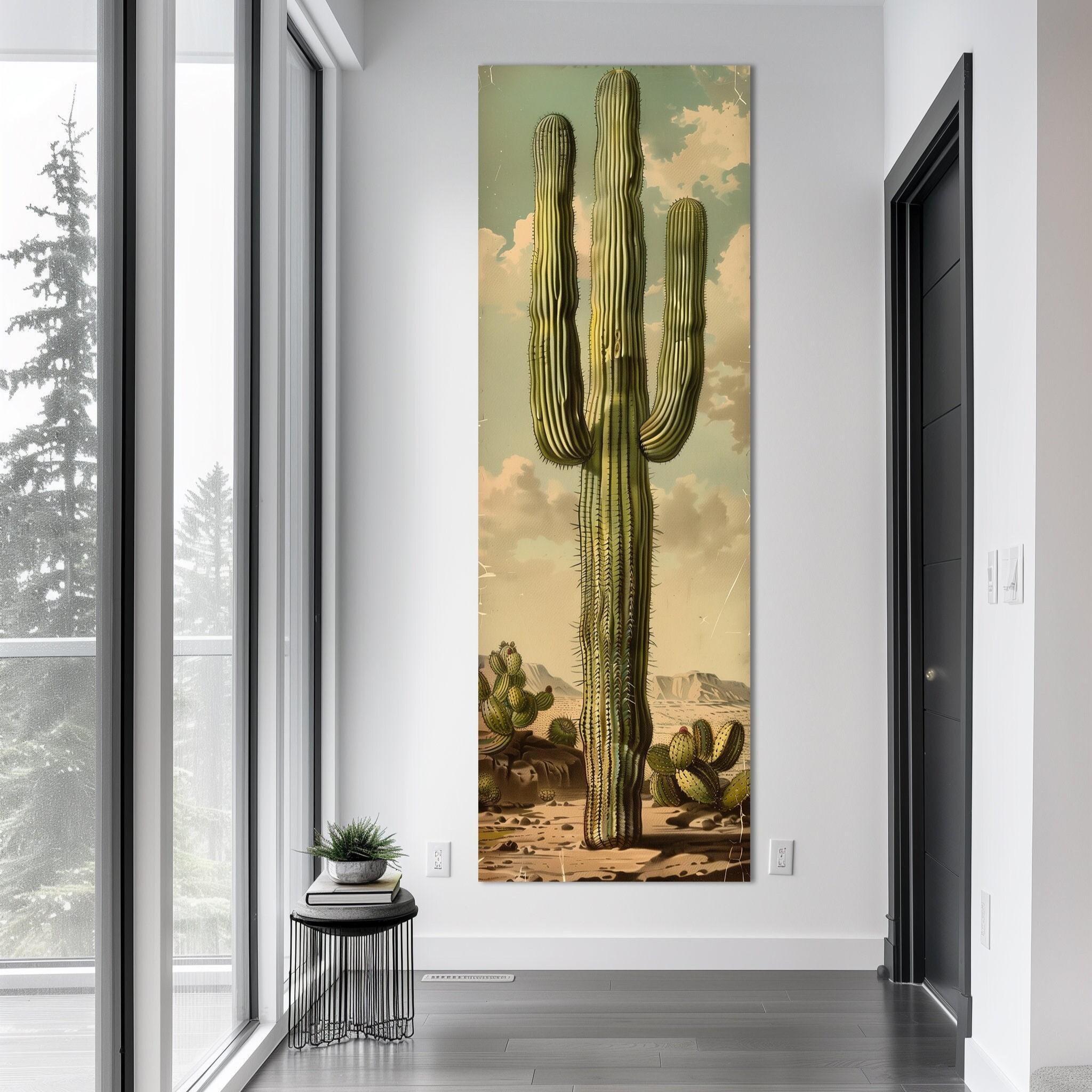 Saguaro Cactus Canvas Wall Art, Arizona Desert Decor - Etsy