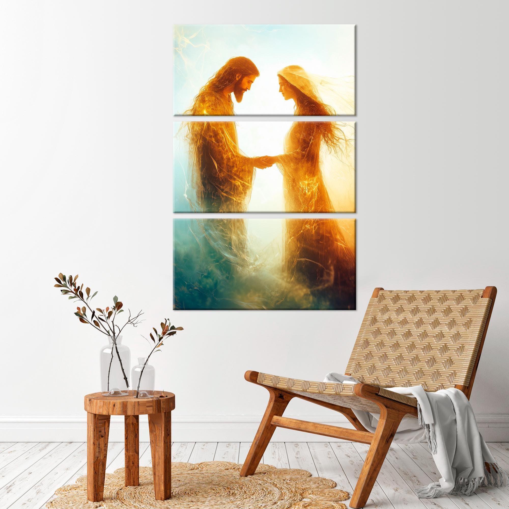 Jesus and Mary Magdalene Canvas Print, Religious Home Decor - Etsy