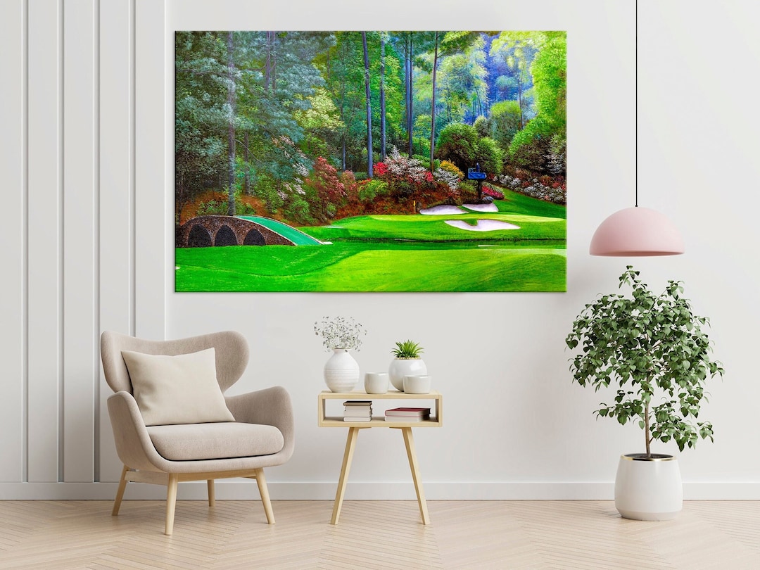 Golf Club Canvas Print Augusta National Art Golf Course Prints Augusta