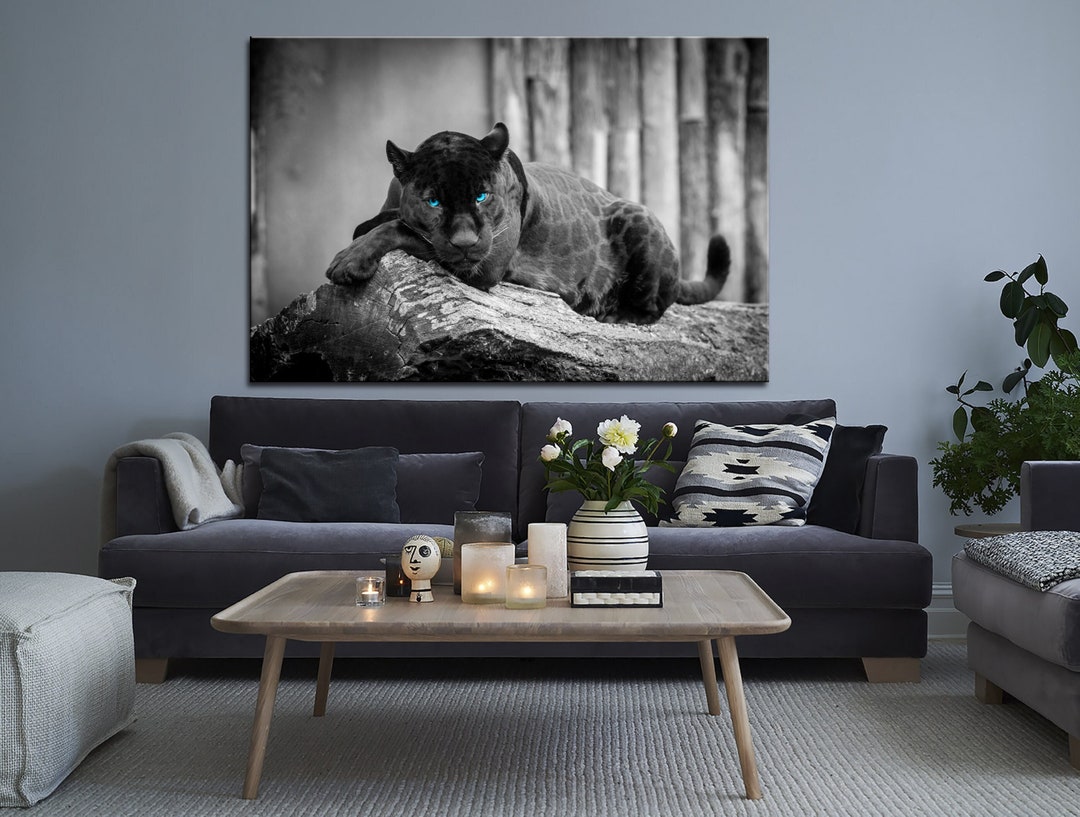 black-panther-canvas-wall-art-blue-eyes-animal-print-african-cat-large