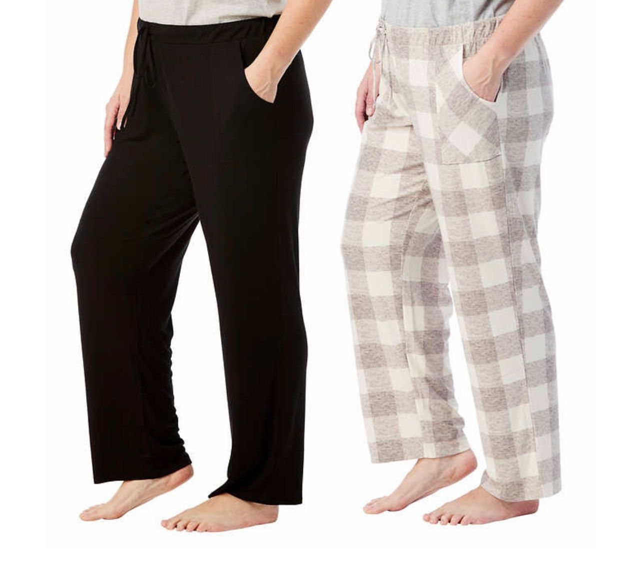 Lu's Chic Women's Plus Size Pajama Pants Ladies Soft Lounge Pants Stretchy  Sleep Bottoms Jogger Loose Casual Pj Yoga Elastic Waist Cottons Ankle  Length Pocket Grey Medium : : Clothing, Shoes 