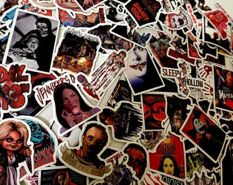 Horror Movie Halloween Scary Sticker Pack Bundle Stationery Accessories Artwork Scrapbook Personalise Gift