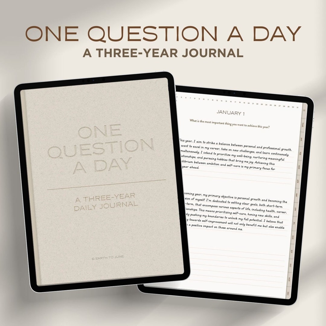 One Question A Day | A Three-year Journal | Daily Journal Prompts for ...