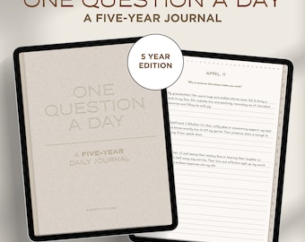 5-Year Daily Journal: One Question a Day (Digital iPad Planner)