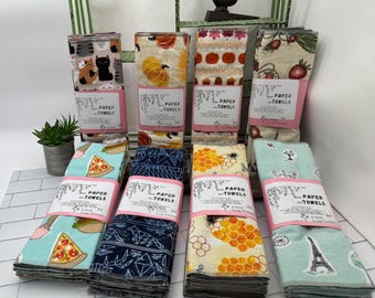 paperless towels, reusable paper towels, un-paper towels, cloth towels, napkins, 2 layer unpaper towels, 2 ply towels, unpaper towels