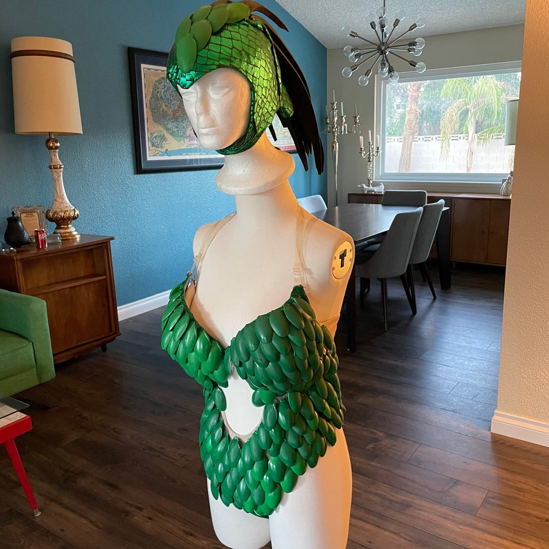 Green Alien Costume Sexy Burlesque Headdress Dancer Etsy