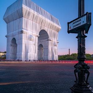 Fotografía impresa del Arco de Triunfo de París para decoración de paredes