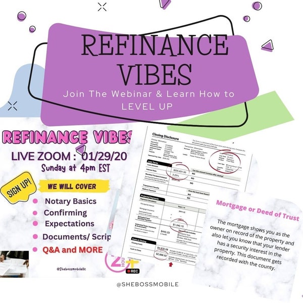 WATCH NOW Refinance Signing: Mock, Files  and Tools!